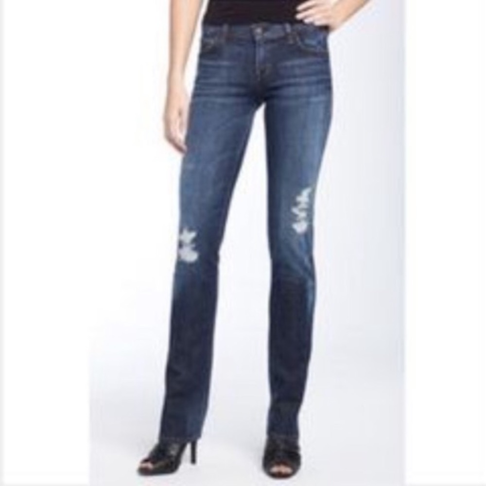 COH Ava 27/35 low rise straight distressed jeans